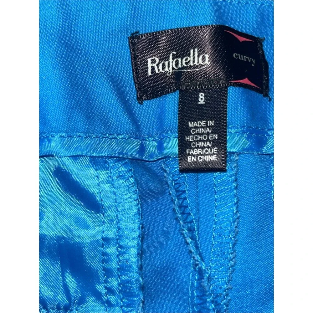 Rafaella Curvy Fit Women’s Capri Bermuda Blue Shorts Size 8 Y2K Coastal Mermaid